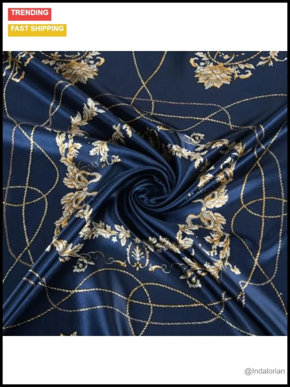Square Head Scarf Hair Wrap Fashion Accessory 35